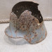 M 35 relic helmet devastating damaged winter camo traces